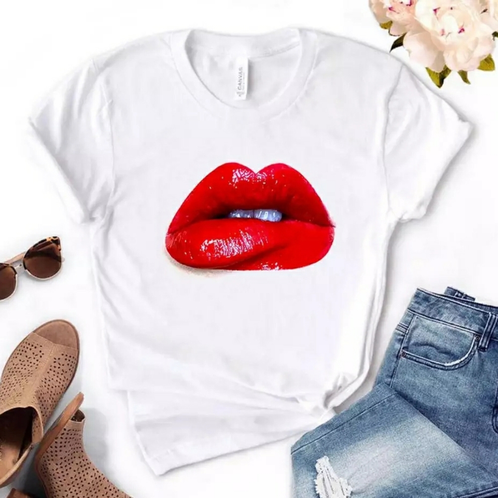 💋RED LIP SHORT SLEEVE TSHIRT💋